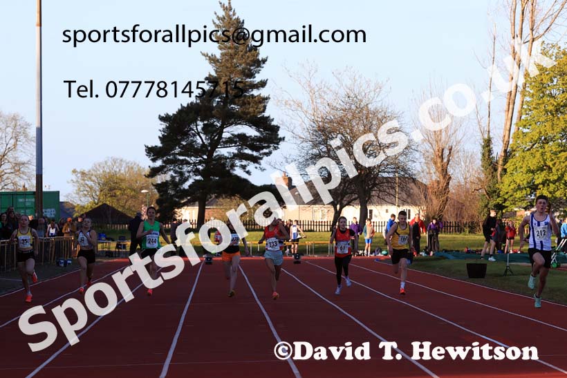 75 metres, 2024 NEGP 1, Monkton Stadium, Jarrow. Photo: David T. Hewitson/Sports for All Pics